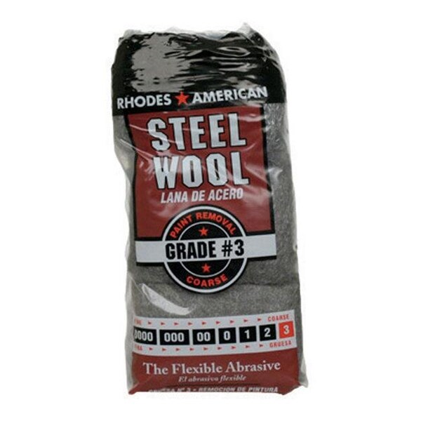 Homax 1361120 Number 3 Coarse Steel Wool - Pack of 12 1361120 - main